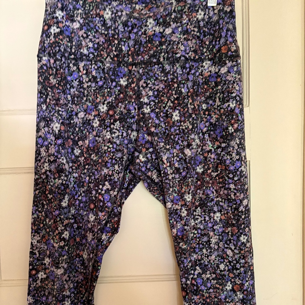 Lululemon Align high rise 23” flower burst multi leggings size 12